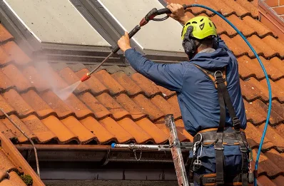 Démoussage et hydrofuge de toiture à Litteau
